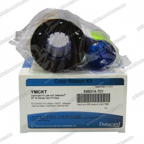 546314-701 Color Ribbon YMCKT 500 Images for Datacard SP30 Plus